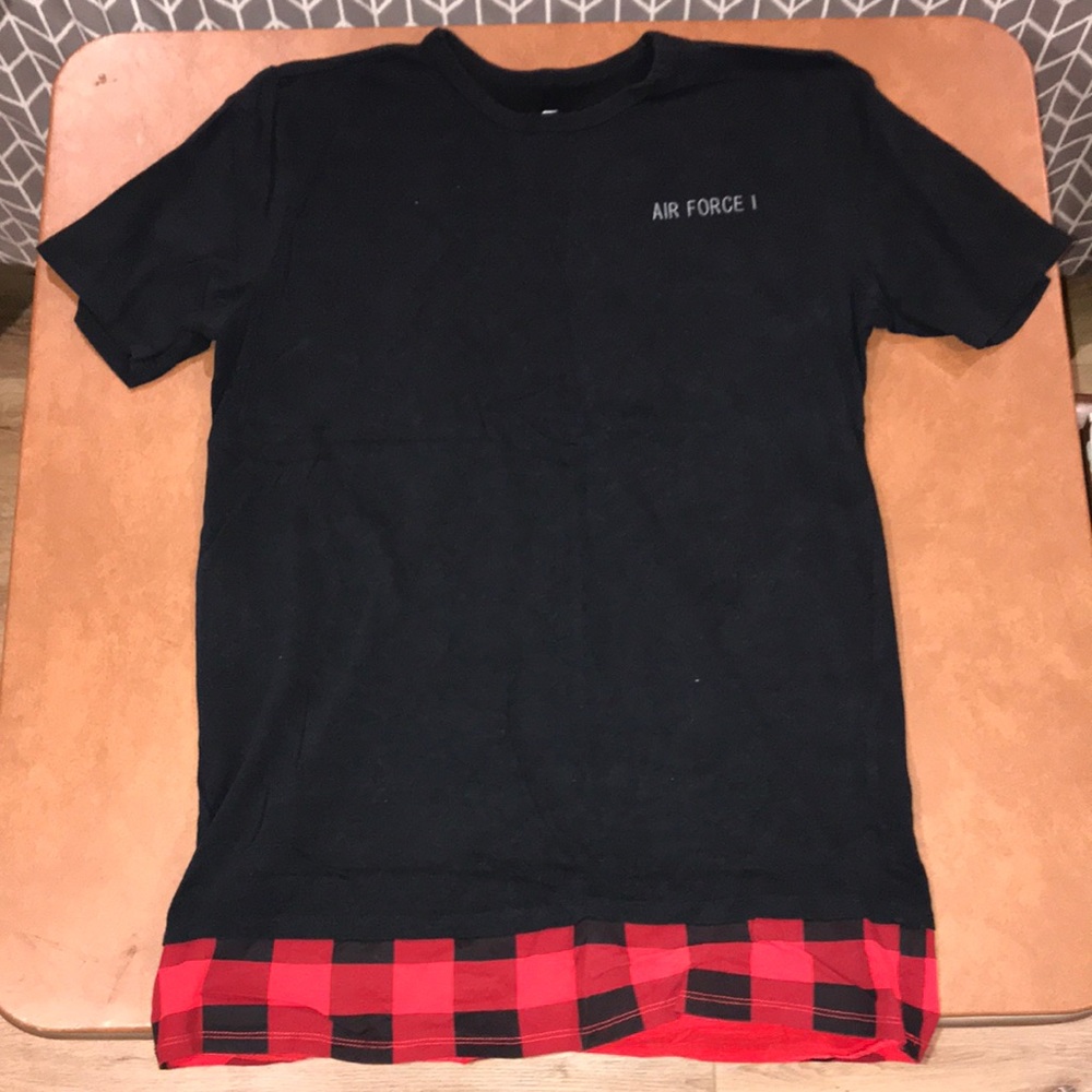 Nike Air Force 1 Long Tee W/ Checkered bottom